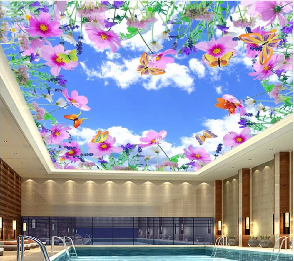 Custom photo 3d ceiling murals wallpaper home decor sky flowers butterflies painting 3d wall murals wallpaper for living room
Custom photo 3d ceiling murals wallpaper home decor sky flowers butterflies painting 3d wall murals wallpaper for living room