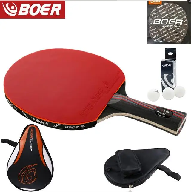 Tennis racket Table top wood plus carbon fiber offensive long handle short handle Horizontal grip ping-pong racket blade with ru
Tennis racket Table top wood plus carbon fiber offensive long handle short handle Horizontal grip ping-pong racket blade with ru