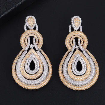 71MM Popular Waterdrop Geometery Hollow Pierced Cubic Zirconia Dangle Drop Earrings For Women Girls
71MM Popular Waterdrop Geometery Hollow Pierced Cubic Zirconia Dangle Drop Earrings For Women Girls