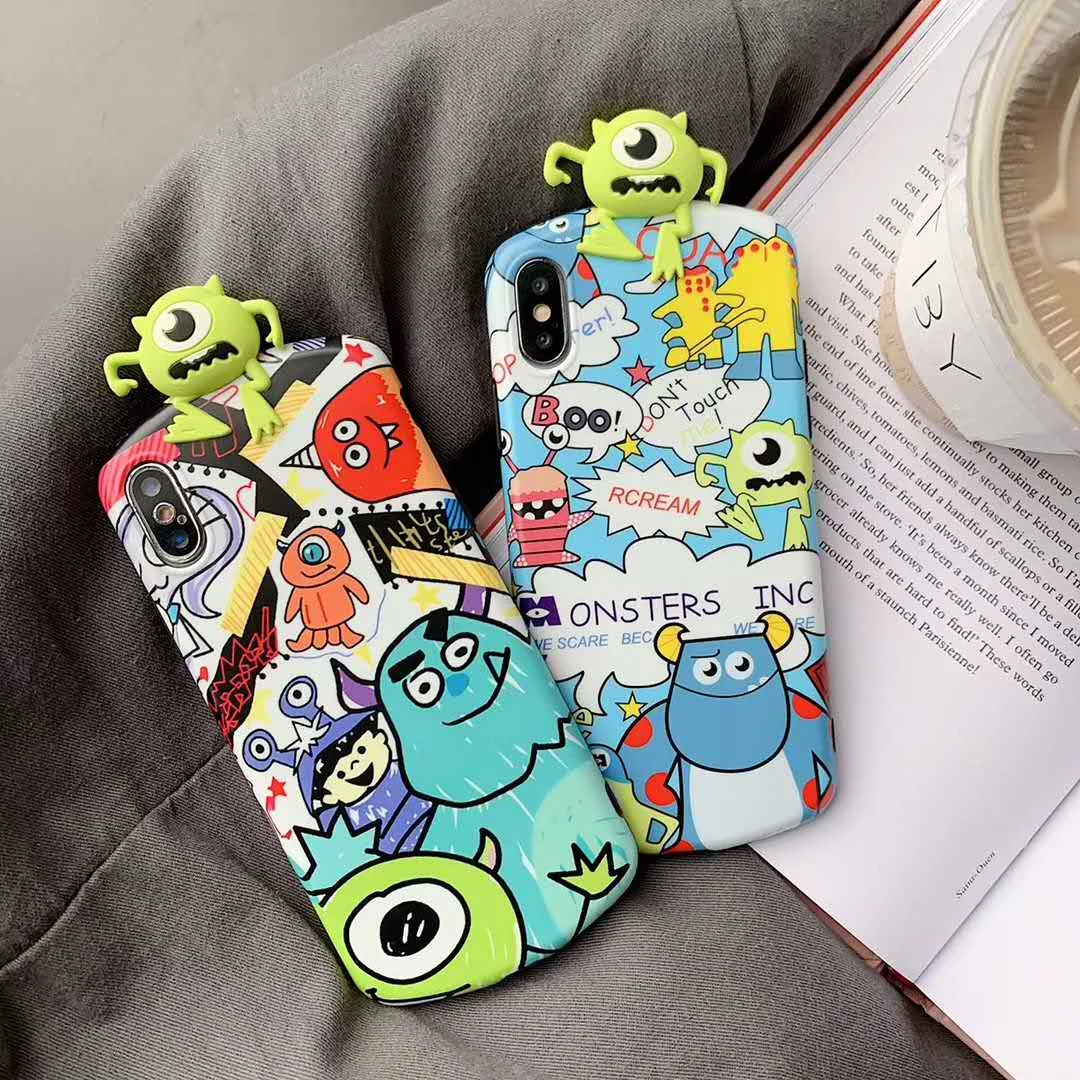 Cartoon single eye stereo doll curve soft silicone case for iPhone 6 6s 7 8 plusx xs max xr Monsters University phone cover Fund
Cartoon single eye stereo doll curve soft silicone case for iPhone 6 6s 7 8 plusx xs max xr Monsters University phone cover Fund