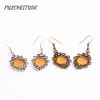 PULCHRITUDE Metal Alloy 12pcs Fit Round 12mm Cabochon Base flower shape Earring Back Pendant fish Scale Cameo Diy Jewelry C1506
PULCHRITUDE Metal Alloy 12pcs Fit Round 12mm Cabochon Base flower shape Earring Back Pendant fish Scale Cameo Diy Jewelry C1506