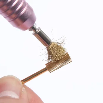 1pcs Golden Nail Drill Bit Cleaning Brush Portable Tools For Electric Manicure Drills Copper Wire Drill Bit Cleaner
1pcs Golden Nail Drill Bit Cleaning Brush Portable Tools For Electric Manicure Drills Copper Wire Drill Bit Cleaner