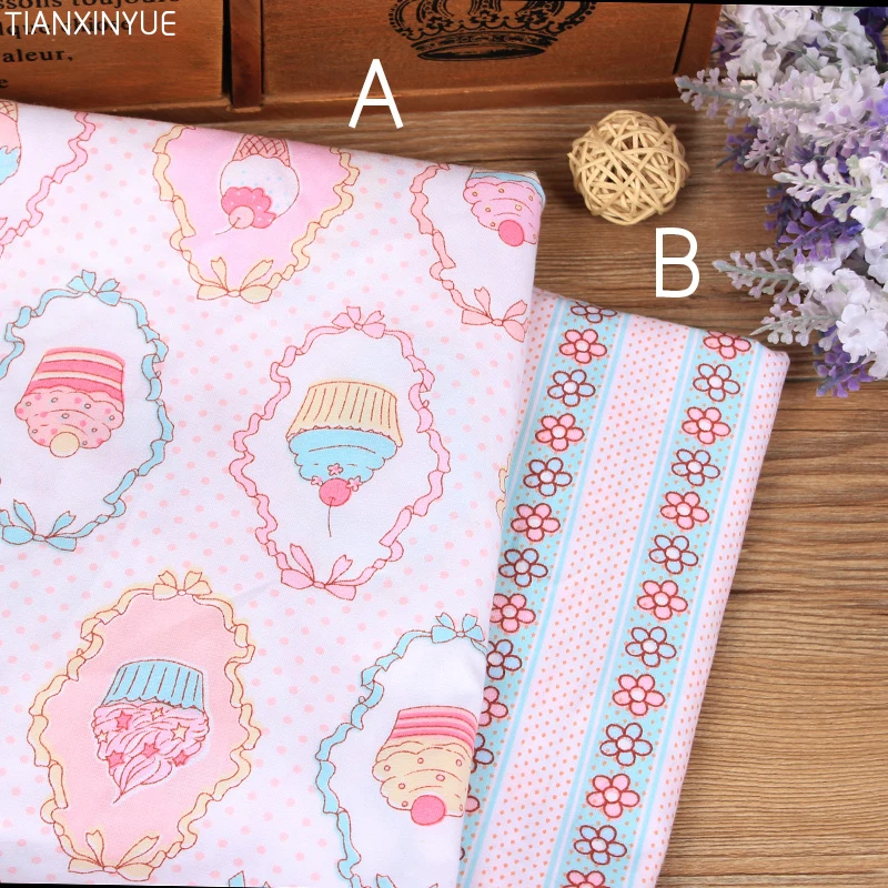 Big size Cotton Fabric Cake ice-cream flower Fabric high quality printed needlework diy handmade patchwork fabric home textile
Big size Cotton Fabric Cake ice-cream flower Fabric high quality printed needlework diy handmade patchwork fabric home textile