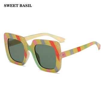 SWEET BASIL Oversized Sunglasses Women Large Size Sunglasses Men Square Colorful Frame Vintage Big Retro Sun Glasses UV400
SWEET BASIL Oversized Sunglasses Women Large Size Sunglasses Men Square Colorful Frame Vintage Big Retro Sun Glasses UV400