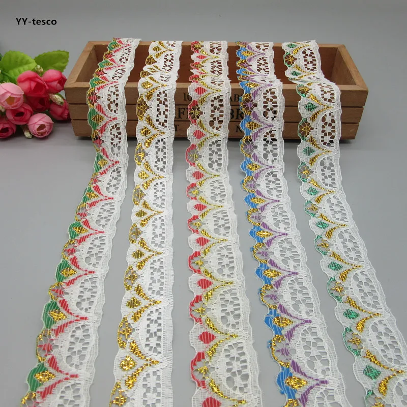 10 Yard Gold wire White Lace Ribbon 28mm Wide Lace Trimming for sewing DIY Embroidered Bridal Wedding Lace for Decoration Crafts
10 Yard Gold wire White Lace Ribbon 28mm Wide Lace Trimming for sewing DIY Embroidered Bridal Wedding Lace for Decoration Crafts