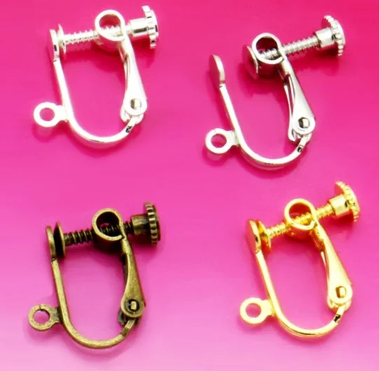 100pcs Screw Ear Clip Silver/Gold/Antique Bronze/Rhodium Silver Earrings Brass materia Flattening Line Jewelry Fittings
100pcs Screw Ear Clip Silver/Gold/Antique Bronze/Rhodium Silver Earrings Brass materia Flattening Line Jewelry Fittings