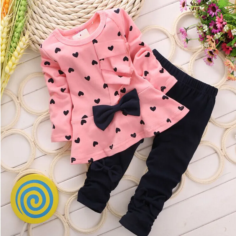 Children's Clothing Spring And Autumn Girls Setf Cotton Children's Heart-shaped Two-piece 2045
Children's Clothing Spring And Autumn Girls Setf Cotton Children's Heart-shaped Two-piece 2045