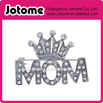 1.625 Inch Wide 1.25 Inch High Crown Tiara Queen MOM Word Brooch Pin for Mother's Day Gift
1.625 Inch Wide 1.25 Inch High Crown Tiara Queen MOM Word Brooch Pin for Mother's Day Gift