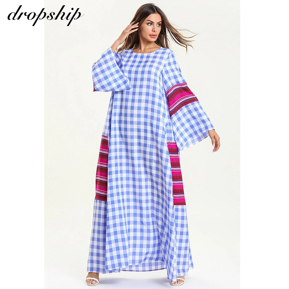 Dropship Dress Women Dresses Maxi Long Plus Size Vintage Vestidos Verano 2019 Robe Femme Cotton Plaid Printing Loose Casual
Dropship Dress Women Dresses Maxi Long Plus Size Vintage Vestidos Verano 2019 Robe Femme Cotton Plaid Printing Loose Casual