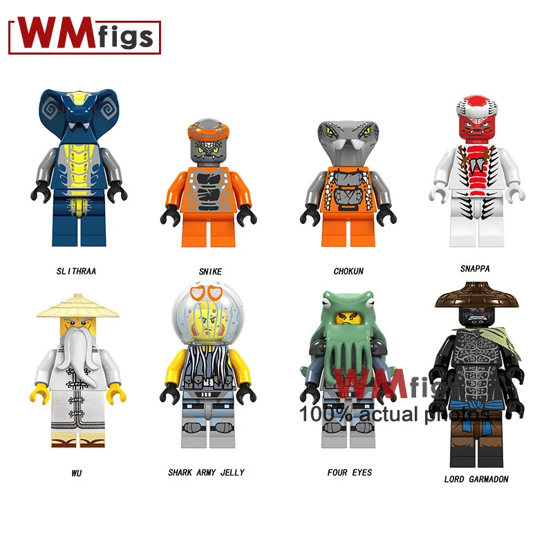Single Legoings Movie Film Ninjagoes Ninja Figures Snakes Chokun Sensai Wu Snappa Shark Army Jelly Garmadon Building Blocks Toys
Single Legoings Movie Film Ninjagoes Ninja Figures Snakes Chokun Sensai Wu Snappa Shark Army Jelly Garmadon Building Blocks Toys