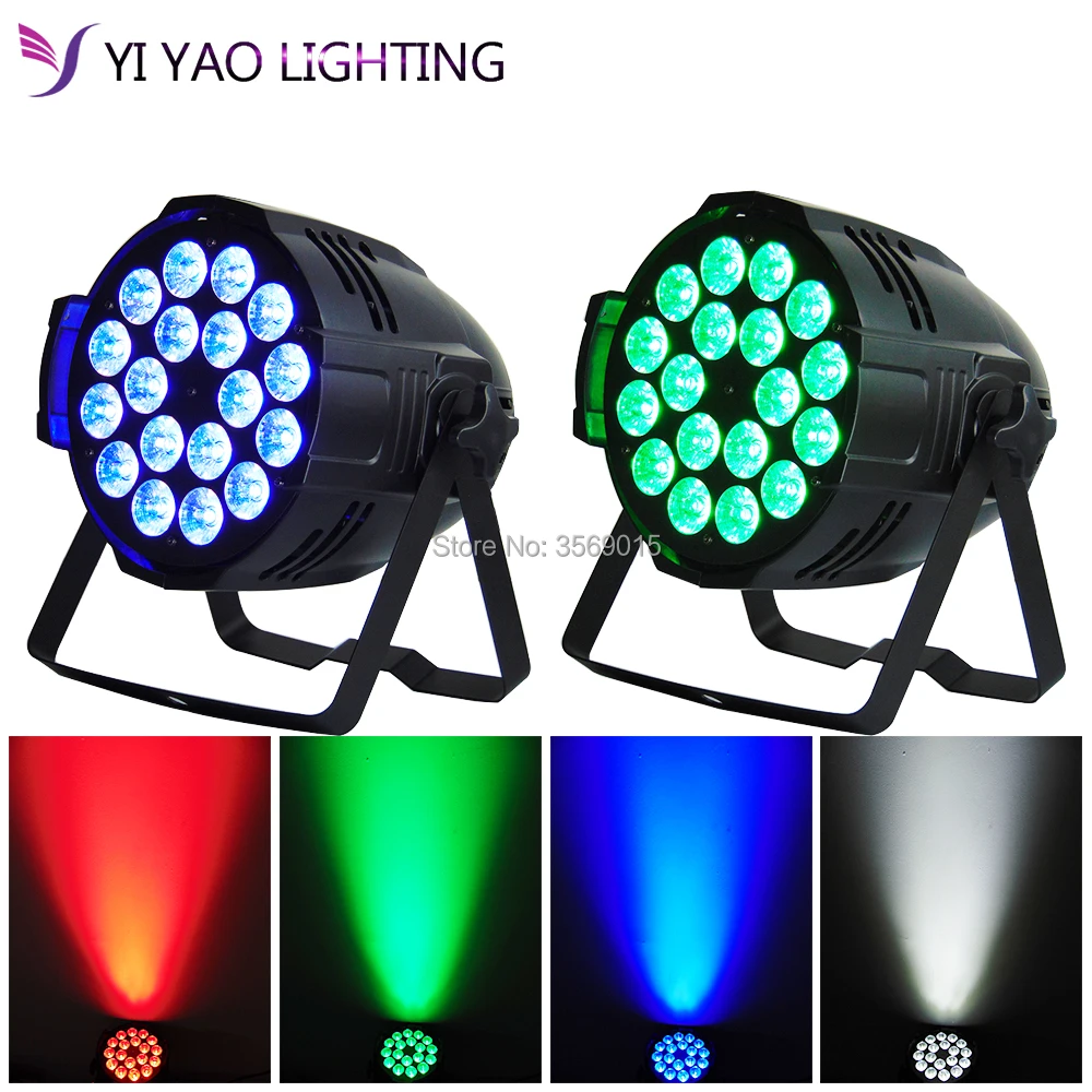 2pcs/lot Aleacion aluminio Professional Stage Light Projector 18 LEDs RGBW Color Mixing Par 8CH Voice DJ
2pcs/lot Aleacion aluminio Professional Stage Light Projector 18 LEDs RGBW Color Mixing Par 8CH Voice DJ
