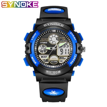 SYNOKE Kids Watch Students Watch Sport Multi-Function 50M Waterproof Clock LED Girl Digital Double Action Children Watch
SYNOKE Kids Watch Students Watch Sport Multi-Function 50M Waterproof Clock LED Girl Digital Double Action Children Watch