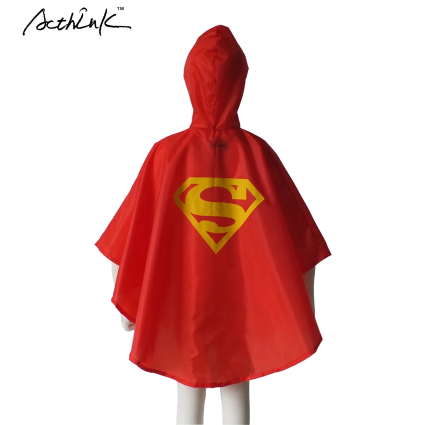 ActhInK New One Size Children Superhero Raincoats Boys Superman/Spiderman/Batman Rain Coat Girls Supergirl Trech Coat, C288
ActhInK New One Size Children Superhero Raincoats Boys Superman/Spiderman/Batman Rain Coat Girls Supergirl Trech Coat, C288