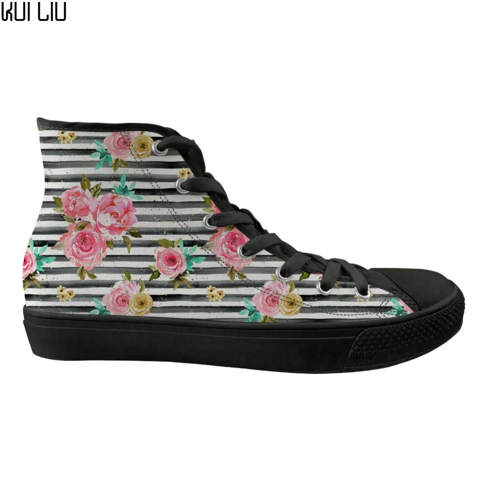 Customized Floral Style Ladies Flats Shoes High Top Canvas Vulcanized Shoes for Female 3D Flower Printing Casual Sneakers Woman
Customized Floral Style Ladies Flats Shoes High Top Canvas Vulcanized Shoes for Female 3D Flower Printing Casual Sneakers Woman