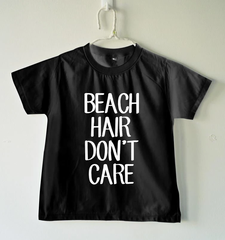 Beach hair don't care print Kids tshirt Boy Girl t shirt For Children Toddler Clothes Funny Tumblr Top Tees Drop Ship CZ-36
Beach hair don't care print Kids tshirt Boy Girl t shirt For Children Toddler Clothes Funny Tumblr Top Tees Drop Ship CZ-36