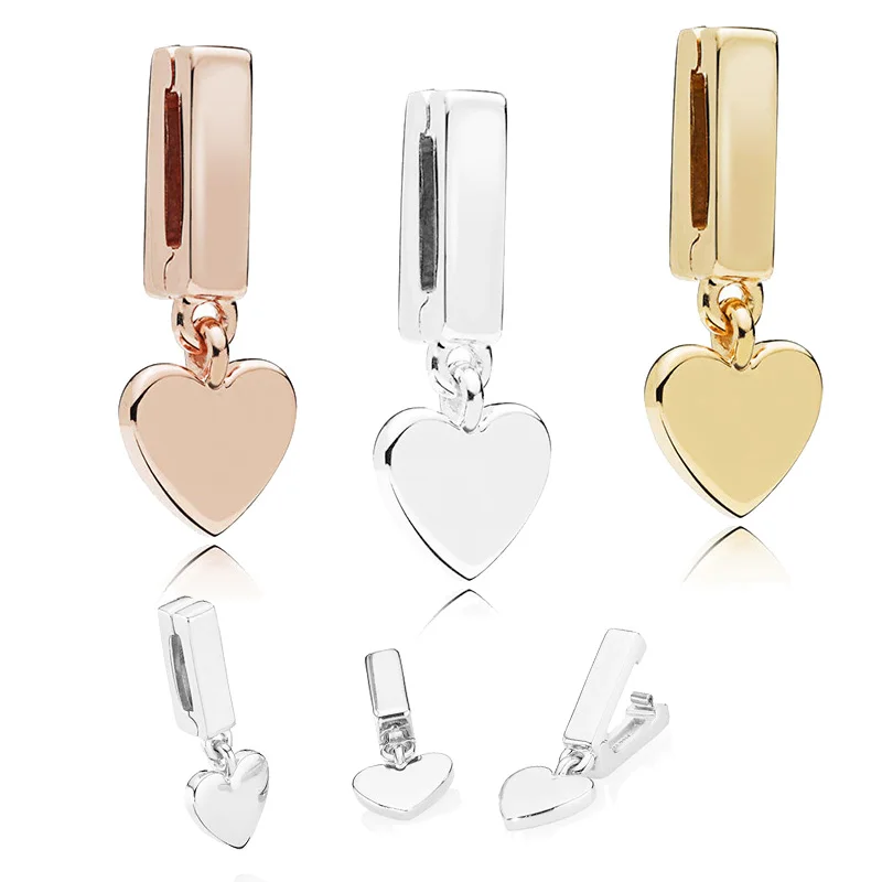 925 Sterling Silver Beads Reflexions Floating Heart Clip Beads Jewelry Making fit Original Pandora Bracelets Women DIY Jewelry
925 Sterling Silver Beads Reflexions Floating Heart Clip Beads Jewelry Making fit Original Pandora Bracelets Women DIY Jewelry