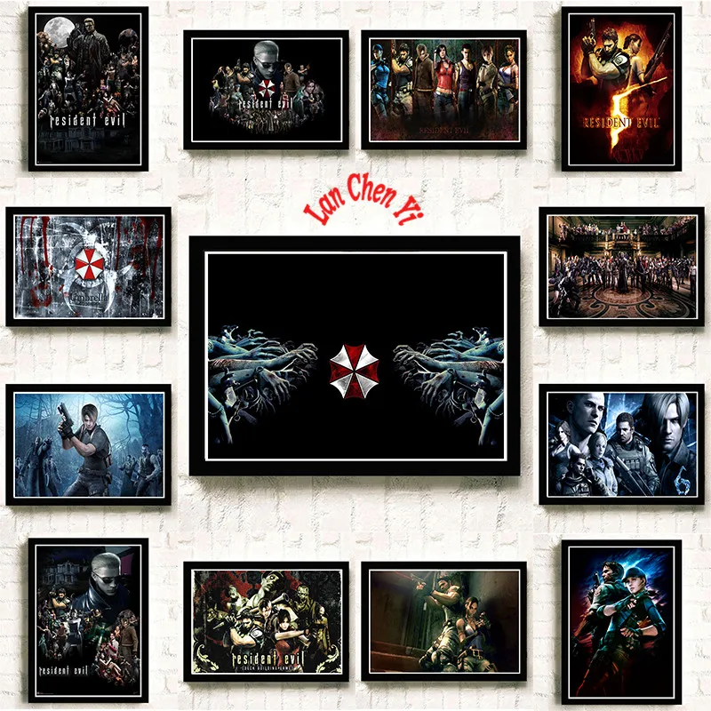 Resident Evil Classic games Coated paper poster Cafe Creative wallpaper Interior Decoration
Resident Evil Classic games Coated paper poster Cafe Creative wallpaper Interior Decoration