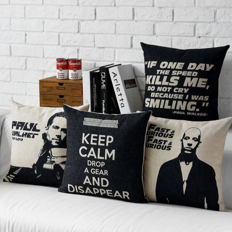 Fast & Furious Paul Walker Throw Massager Decorative Vintage Nap Pillow Cover Fiber Flax Emoji Pillows Home Decoration Gift
Fast & Furious Paul Walker Throw Massager Decorative Vintage Nap Pillow Cover Fiber Flax Emoji Pillows Home Decoration Gift