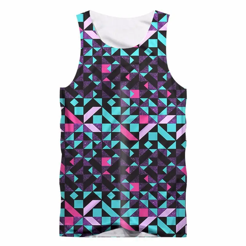 New Brand Summer 3D Tank Tops Men Funny 3d Colorful Diamond Print Sleeveless Fitness Vest Custom Unisex Gyms Singlet Undershirts
New Brand Summer 3D Tank Tops Men Funny 3d Colorful Diamond Print Sleeveless Fitness Vest Custom Unisex Gyms Singlet Undershirts