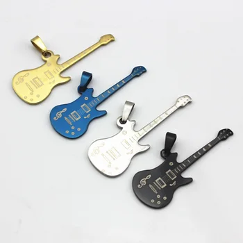 10 piece/lot Stainless Steel Guitar Pendant Necklace Leather Chain Fashion Jewelry For Men Women Punk Style Charm Choker
10 piece/lot Stainless Steel Guitar Pendant Necklace Leather Chain Fashion Jewelry For Men Women Punk Style Charm Choker
