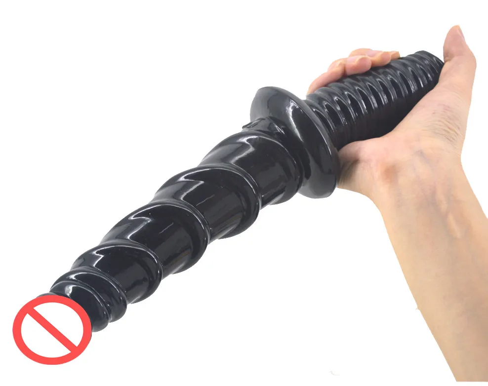 Handle Dildo Artificial Big Penis Screw Thread Ribbed Vagina Stimulate Adult Female Masturbator Lesbian Sex Anal Toy For Women | Красота и