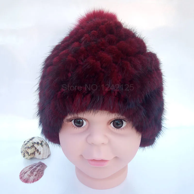 New winter kids children mink hat girl genuine fur knitted striped warm with fox ball real mink fur weave hats caps headgear hot
New winter kids children mink hat girl genuine fur knitted striped warm with fox ball real mink fur weave hats caps headgear hot