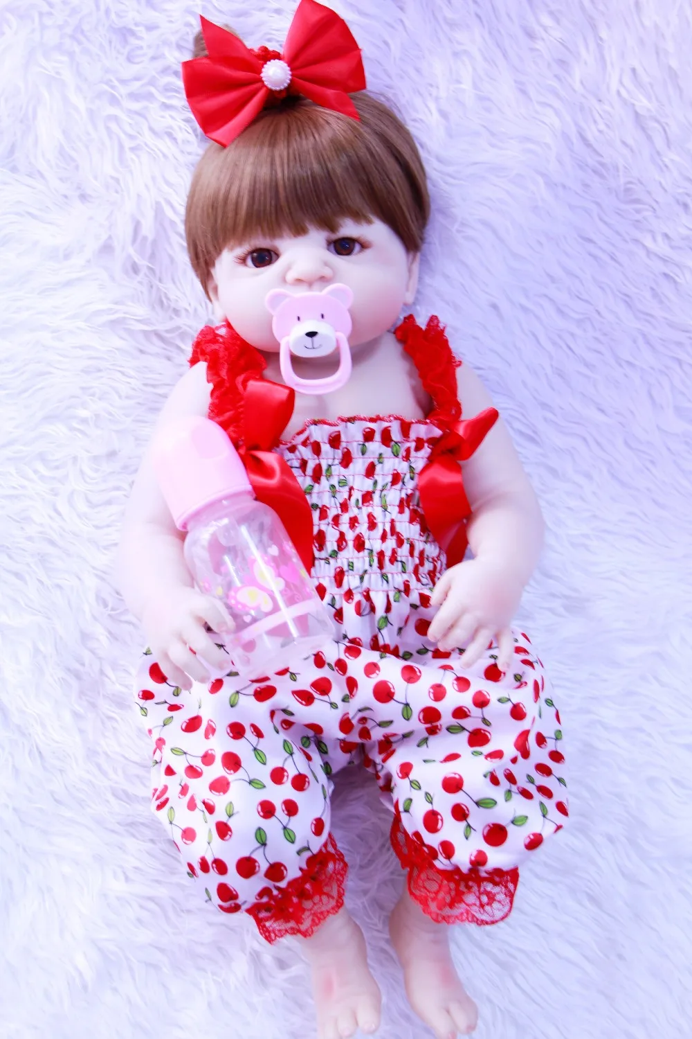22inch 55cm Full silicone Vinyl Princess Toddler Babies Dolls model dolls Girls Birthday Gift Present Child Play House Toy
22inch 55cm Full silicone Vinyl Princess Toddler Babies Dolls model dolls Girls Birthday Gift Present Child Play House Toy