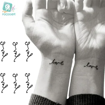 Rocooart HC1068 Waterproof Tattoo Harajuku Letter Love Pattern Design Water Transfer Temporary Tatto Sticker Women Sexy Tattoo
Rocooart HC1068 Waterproof Tattoo Harajuku Letter Love Pattern Design Water Transfer Temporary Tatto Sticker Women Sexy Tattoo