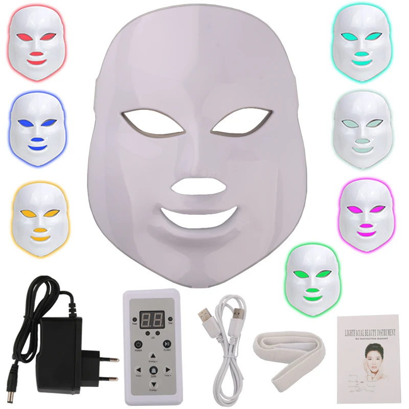 7 colors LED Facial face mask machine Photon Therapy Light Skin Rejuvenation Facial PDT Skin Care Anti-wrinkle beauty Mask
7 colors LED Facial face mask machine Photon Therapy Light Skin Rejuvenation Facial PDT Skin Care Anti-wrinkle beauty Mask