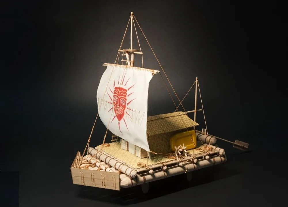 NIDALE model Scale 1/16 Classic Norway bamboo raft wooden model ancient KON tiki original raft Offer English manual
NIDALE model Scale 1/16 Classic Norway bamboo raft wooden model ancient KON tiki original raft Offer English manual