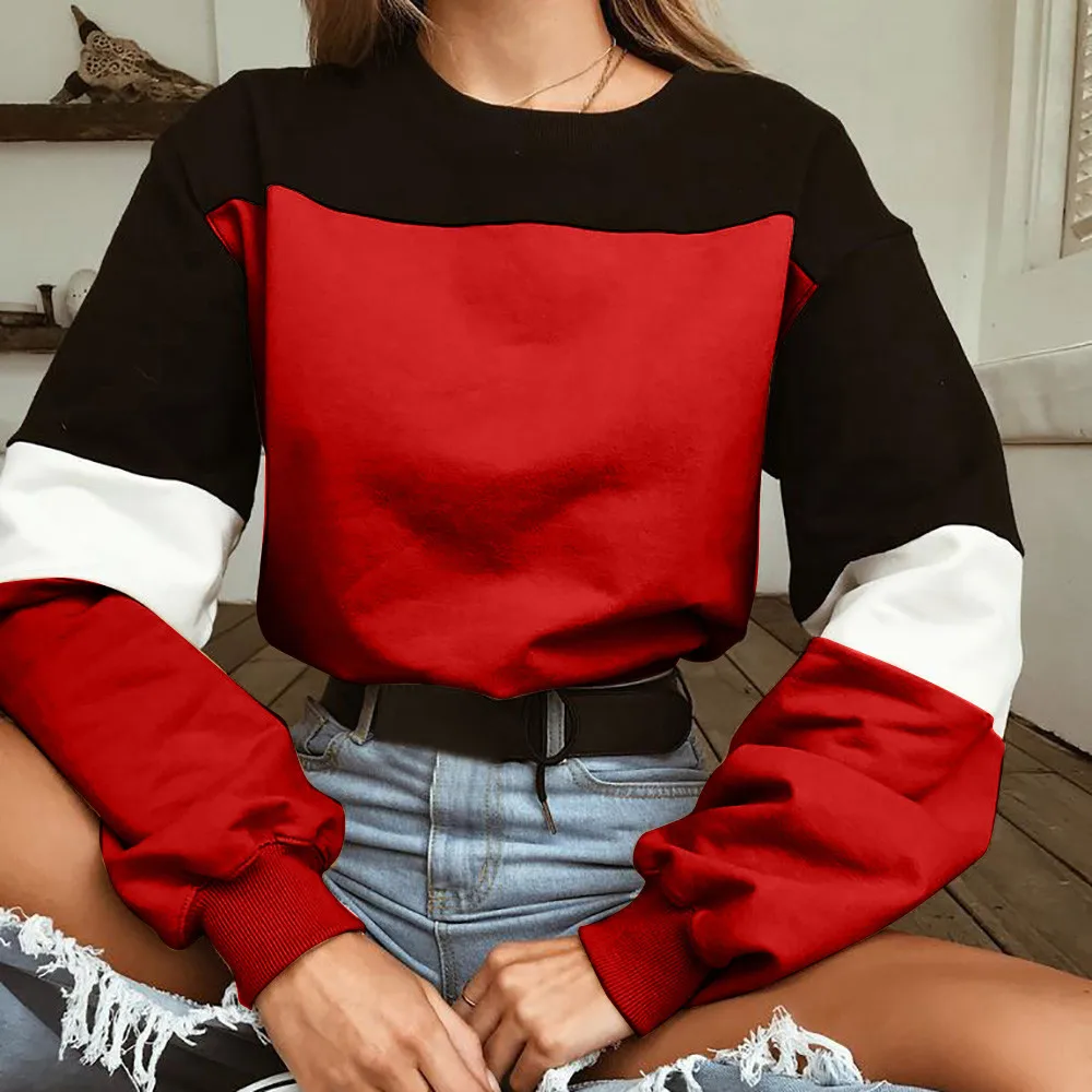 KANCOOLD Autumn Fashion Patchwork Color Sweatshirts Womens 2019 Long Sleeve Sweatshirt Hoodies Tops Blouse Crop Pullover HX0723
KANCOOLD Autumn Fashion Patchwork Color Sweatshirts Womens 2019 Long Sleeve Sweatshirt Hoodies Tops Blouse Crop Pullover HX0723