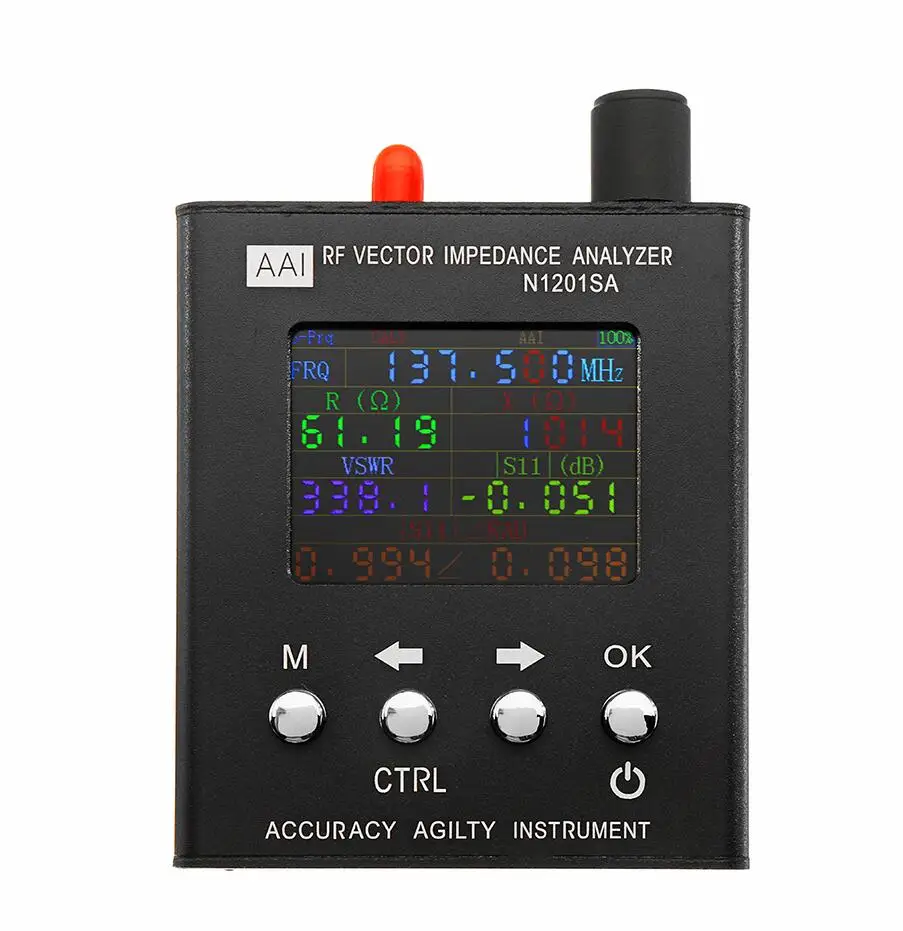 English verison N1201SA 137.5MHz-2.7GHz UV RF Vector Impedance ANT SWR Antenna Analyzer Meter Tester + English Manual
English verison N1201SA 137.5MHz-2.7GHz UV RF Vector Impedance ANT SWR Antenna Analyzer Meter Tester + English Manual