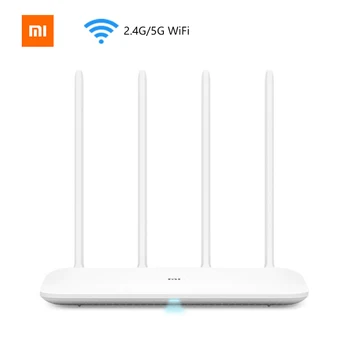 In Stock Xiaomi Mi Router 4 Wireless 1167Mbps Dual Band 5GHz Wi-Fi 802.11 ac Four Antennas Dual Core MiNet One Key Connection
In Stock Xiaomi Mi Router 4 Wireless 1167Mbps Dual Band 5GHz Wi-Fi 802.11 ac Four Antennas Dual Core MiNet One Key Connection
