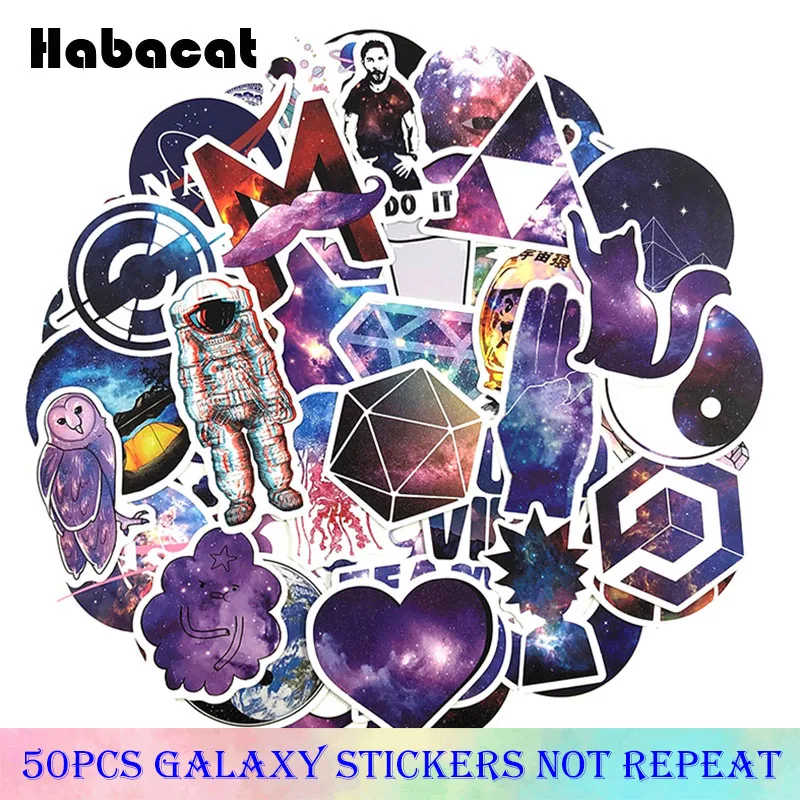 50Pcs/Pack Galaxy Graffiti Stickers Starry Sky For Laptop Motorcycle Skateboard Bicycle Toys PVC Waterproof Sticker
50Pcs/Pack Galaxy Graffiti Stickers Starry Sky For Laptop Motorcycle Skateboard Bicycle Toys PVC Waterproof Sticker