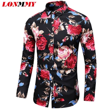 LONMMY 7XL Hawaiian shirts men dress mens shirts casual slim fit flower Floral blusas masculina Long sleeve camisa masculina New
LONMMY 7XL Hawaiian shirts men dress mens shirts casual slim fit flower Floral blusas masculina Long sleeve camisa masculina New