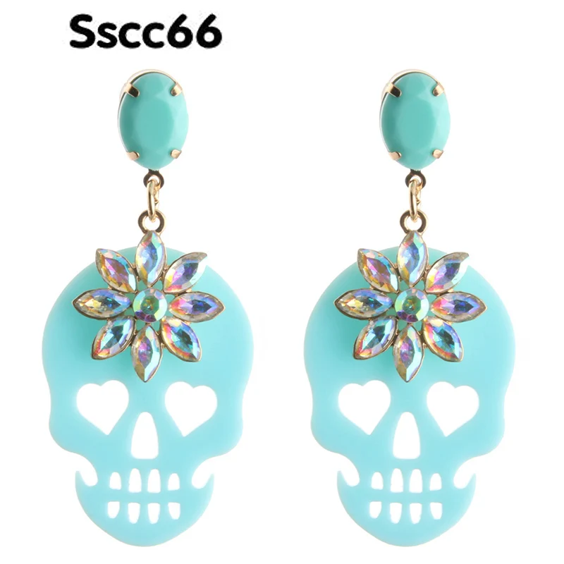 Sscc66 Drop Skull Crystal Earrings Resin Earring Skeeleton Shantou Band Big Earring Large Long Brinco Ear Oorbellen
Sscc66 Drop Skull Crystal Earrings Resin Earring Skeeleton Shantou Band Big Earring Large Long Brinco Ear Oorbellen