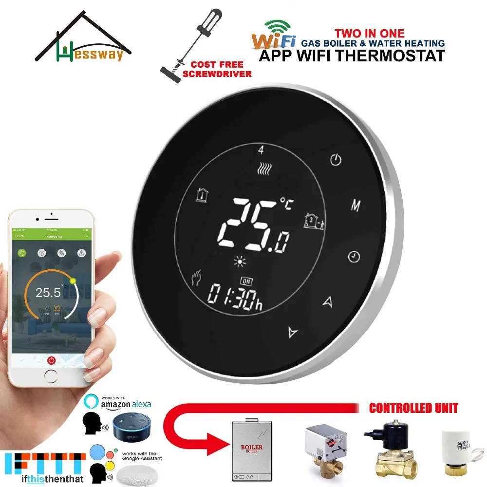 EU 3A Round wireless boiler thermostat WIFI Controller actuator,dry contac,Passive connection for voice interaction
EU 3A Round wireless boiler thermostat WIFI Controller actuator,dry contac,Passive connection for voice interaction