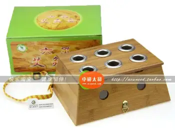 Bamboo Six holes Moxibustion box free shipping
Bamboo Six holes Moxibustion box free shipping