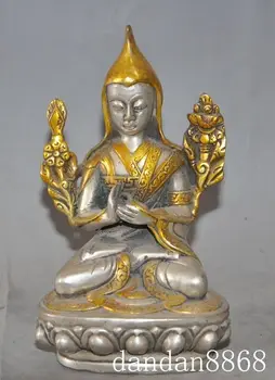 christmas china tibet buddhism silver-Gilt seat lotus Tsongkhapa buddha statue Sculpture halloween
christmas china tibet buddhism silver-Gilt seat lotus Tsongkhapa buddha statue Sculpture halloween