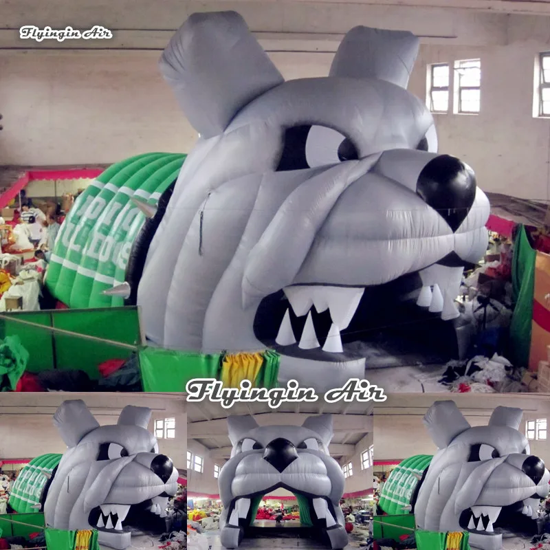 Customized Inflatable Mascot Bulldog Tunnel 5m*5m Gray Blow Up Dog Head Tunnel For Concert Entrance And Advertising Show
Customized Inflatable Mascot Bulldog Tunnel 5m*5m Gray Blow Up Dog Head Tunnel For Concert Entrance And Advertising Show