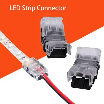 5PCS/Lot Monochrome LED Light Strip Connector Free Soldering Connector with Wire for 2Pin 3528 Bare Board LED Strip Light
5PCS/Lot Monochrome LED Light Strip Connector Free Soldering Connector with Wire for 2Pin 3528 Bare Board LED Strip Light