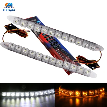 YM E-Bright 2PCS LED Daytime Running Lights Flexible Day Light Eagle Eye Light Car Automobile Dual Color White/Amber 12SMD SNAKE
YM E-Bright 2PCS LED Daytime Running Lights Flexible Day Light Eagle Eye Light Car Automobile Dual Color White/Amber 12SMD SNAKE