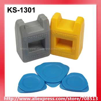 KS-1301 2-in-1 Screwdriver Magnetizer and Demagnetizer Tool - Grey and Yellow ( 1 Set )
KS-1301 2-in-1 Screwdriver Magnetizer and Demagnetizer Tool - Grey and Yellow ( 1 Set )