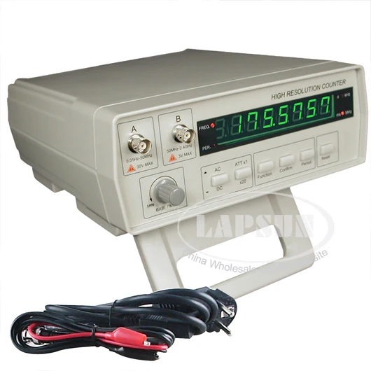 Frequency Counter Tester Test Equipment 0.01Hz-2.4GHz with Period Measuring 0.5ns-10s AC110 / 220V VC3165
Frequency Counter Tester Test Equipment 0.01Hz-2.4GHz with Period Measuring 0.5ns-10s AC110 / 220V VC3165