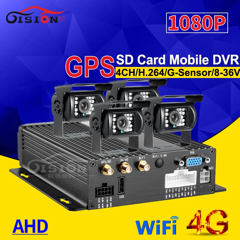 4Pcs Car Reverseing Rear View Waterproof Camera +CCTV Security Real Time Remote Monitoring Wifi GPS 4G SD 4CH Video Recorder Dvr
4Pcs Car Reverseing Rear View Waterproof Camera +CCTV Security Real Time Remote Monitoring Wifi GPS 4G SD 4CH Video Recorder Dvr