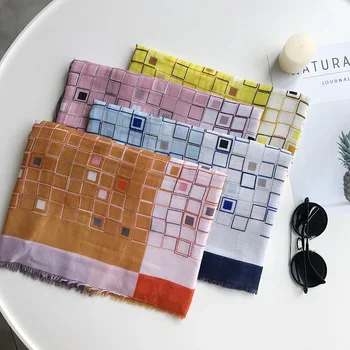 Ombre Plaid Viscose Scarf Women Winter Luxury Brand Cotton Print Pashmina Shawl Foulard Ladies Fashion Msulim Head Hijab Scarves
Ombre Plaid Viscose Scarf Women Winter Luxury Brand Cotton Print Pashmina Shawl Foulard Ladies Fashion Msulim Head Hijab Scarves
