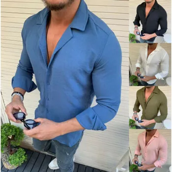 2019 Hot Sale New Fashion Men Summer Long Sleeve Linen Cotton Shirt Casual Soft Tops Button-Down Shirts
2019 Hot Sale New Fashion Men Summer Long Sleeve Linen Cotton Shirt Casual Soft Tops Button-Down Shirts