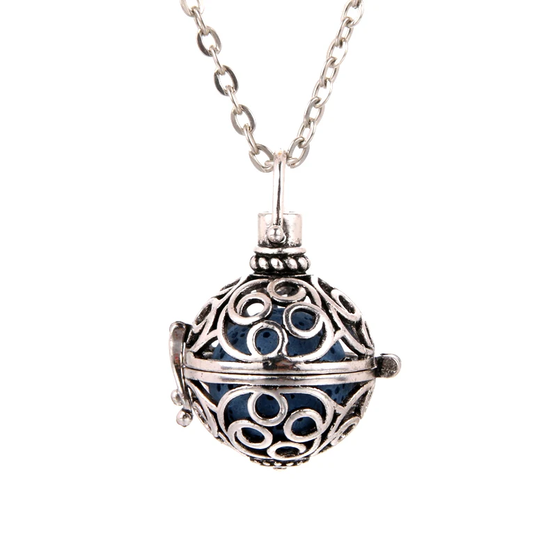 Vintage Aroma Diffuser Pendant Necklace Perfume Diffusion Necklace Locket Jewelry Send Volcanic Stone
Vintage Aroma Diffuser Pendant Necklace Perfume Diffusion Necklace Locket Jewelry Send Volcanic Stone
