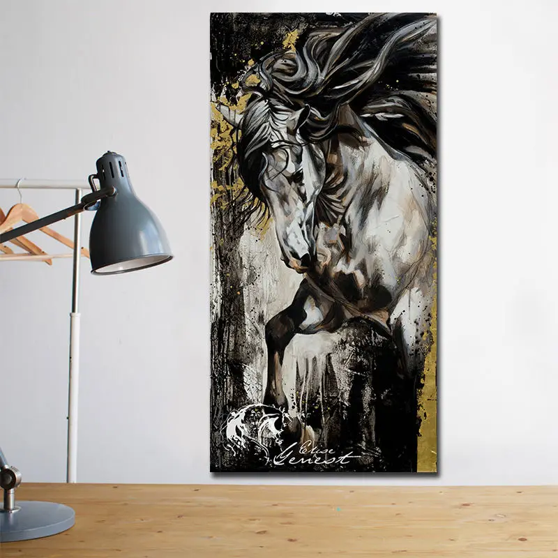 Black and White Canvas Horse Painting Home Decor Posters and Prints Modular pictures for Cuadro Decorativo Wall Paintings
Black and White Canvas Horse Painting Home Decor Posters and Prints Modular pictures for Cuadro Decorativo Wall Paintings