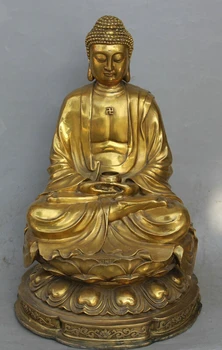 fast shipping USPS to USA S2178 18" Tibet Buddhism Brass Seat Shakyamuni Amitabha Buddha Sakyamuni Bowl Statue
fast shipping USPS to USA S2178 18" Tibet Buddhism Brass Seat Shakyamuni Amitabha Buddha Sakyamuni Bowl Statue